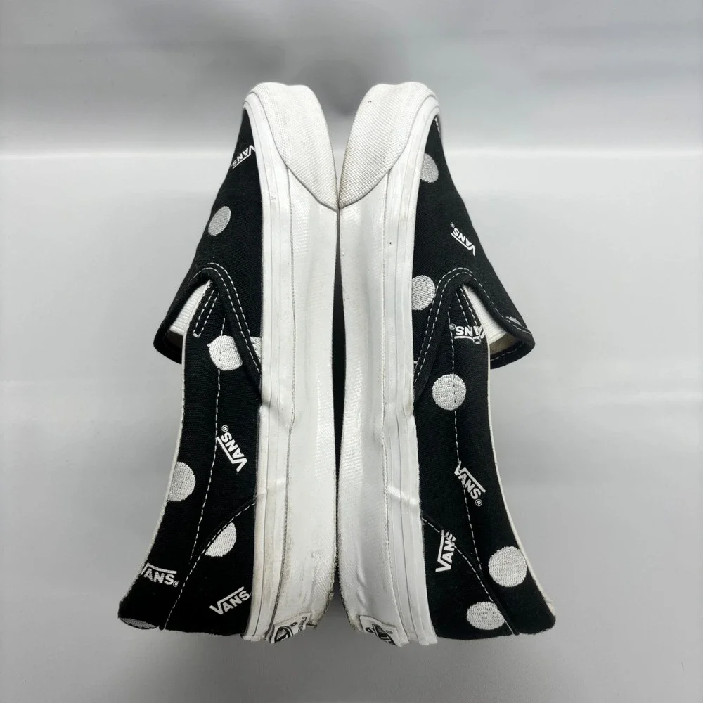 Vans Slip-On Women Size 7 Black Polka Dot Vault Originals Sneakers - Picture 6 of 9